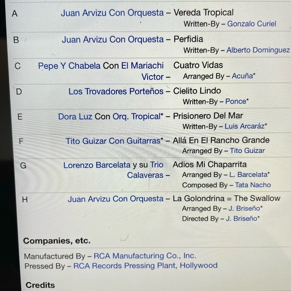 Vintage Set Mexicana: South of the Rio Grande by Victor Records set of 4 - Picture 5 of 5